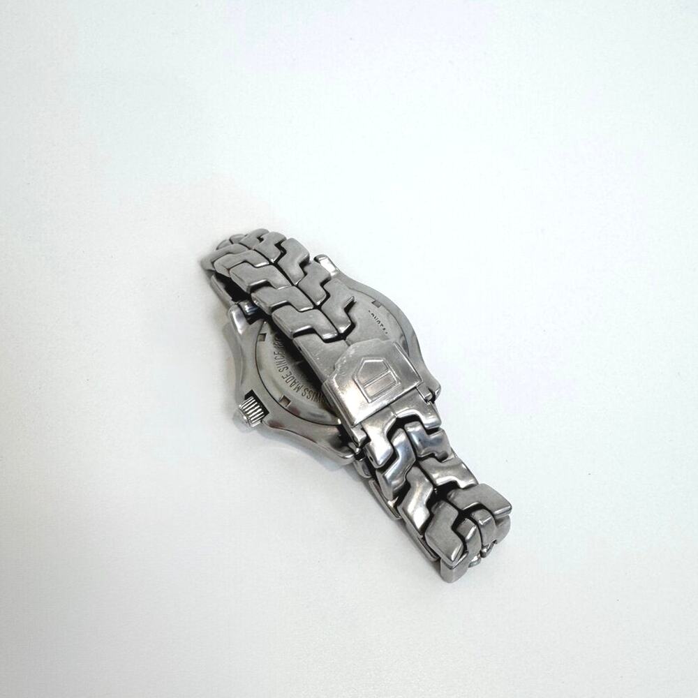 TAG HEUER Stainless Steel Link Watch White Dial Quartz Movement 38mm Bracelet - Picture 4 of 5